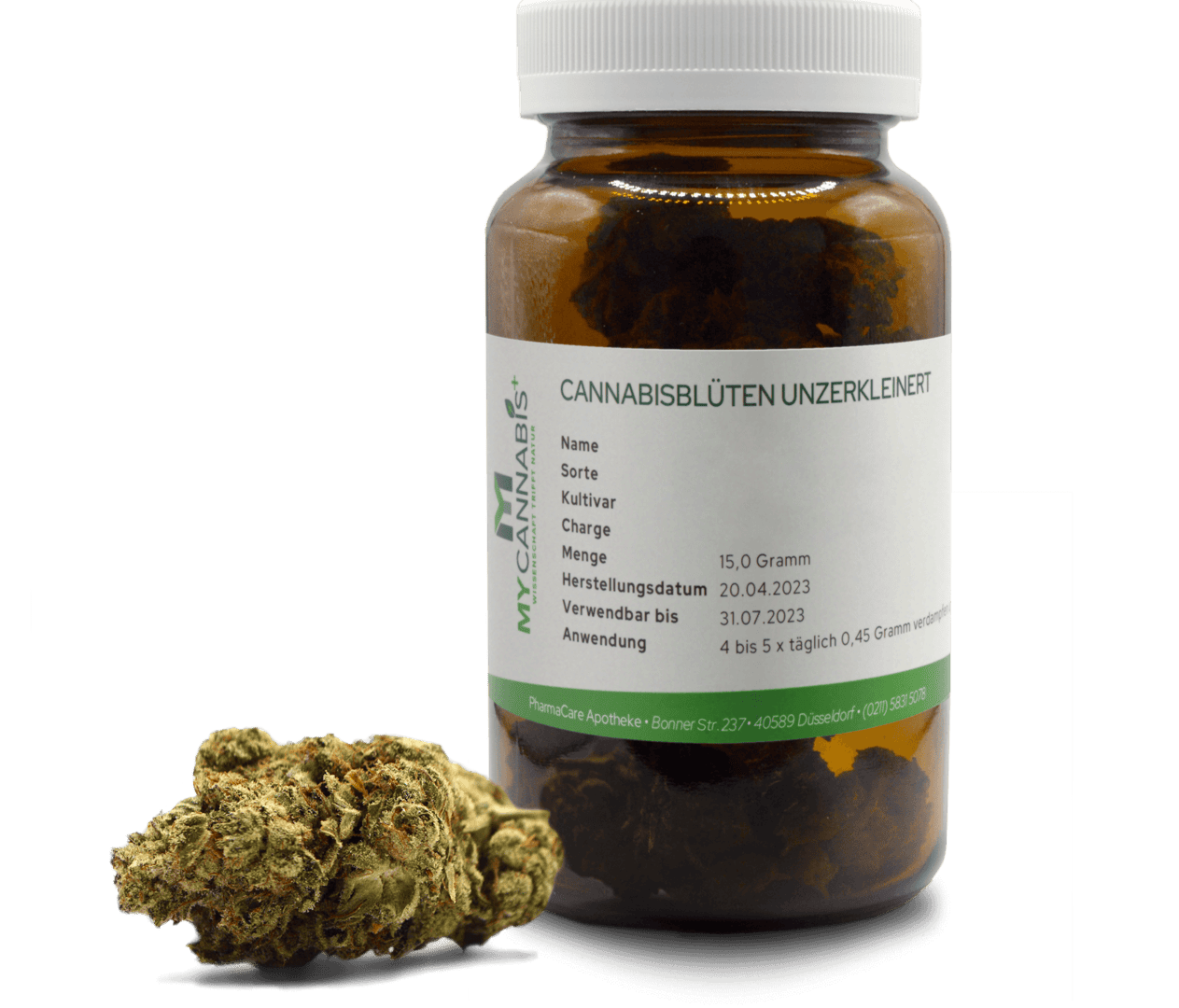 Obsah THC a CBD v květech konopí